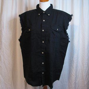 Black Sleeveless Shirt Size L